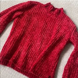 Moving Sale! 525 America Red Turtleneck Sweater Chunky Knit Cozy